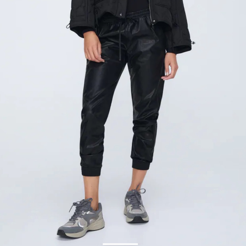 NEW Zara faux leather joggers - XS